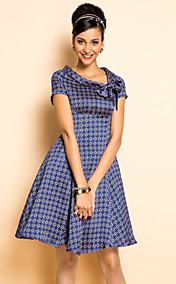 TS VINTAGE Robe à imprimé Bow Tie