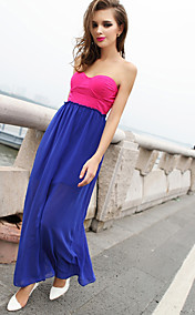 Colorblock Maxi Bandeau Robe de femme