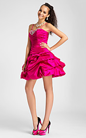  robe de bal sweetheart robe de cocktail courte / mini taffetas