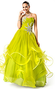  robe de bal sweetheart parole longueur robe de soirée en tulle