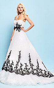  robe de bal sweetheart les trains tribunal robe de mariée en organza