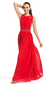  gaine / colonne bijou parole longueur robe de soirée en mousseline de soie