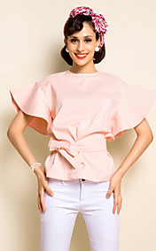 TS manches volantées Ceinture Blouse