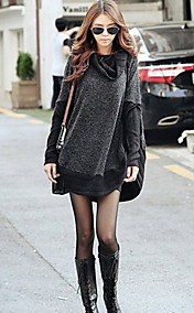 Women's Splicing Dolman Sleeve Knitted Jumper