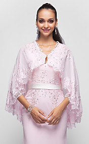  une ligne princesse v-cou balayage / pinceau train robe de soirée en mousseline de soie