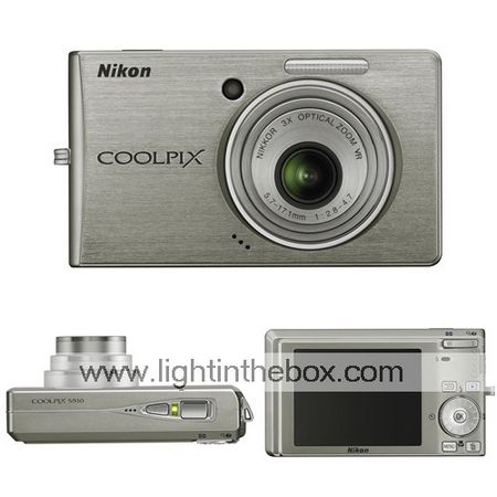 Nikon Coolpix S510 Silver 8.3MP câmera digital + frete grátis Nikon Coolpix S510 Silver 8.3MP câmera digital + frete grátis