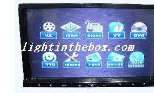 ecrã táctil de 7 polegadas, 2 din jogador do carro no painel do DVD built-in função GPS c-td700bgt (szc335)