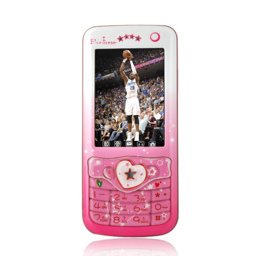 Changhong V003 Dual Card Touch Screen Cell  Phone Pink