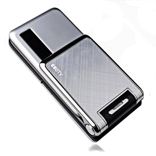 huayu 680 double carte quad band tv téléphone flip noir (szr242)