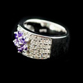 elegante anillo de plata esterlina de alta calidad cúbicos zircon - cz anillo s-1972-champán (szy153)