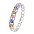 Platinum Clear Cubic Zirconia Bracelet - CZ Bracelet SMH-0001 (SZY191)
