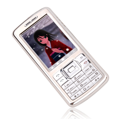 JinPeng 3506  Dual Card Quad band  Touch Screen Cell Phone Silver