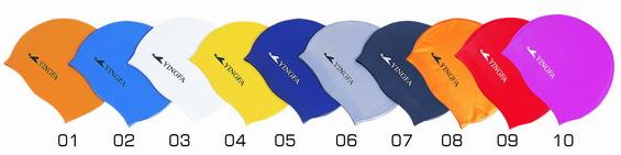 Brand New Yingfa Multi-Color Silicone Swim Swimming Caps (KYF035)