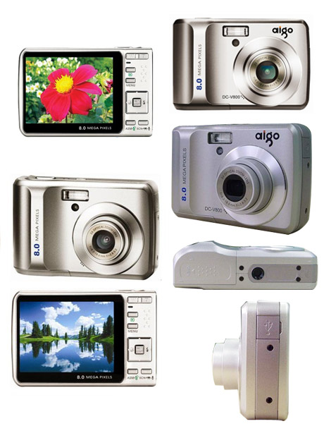 Aigo V800 flash 4x optische zoom digitale camera (ig028) Aigo V800 flash 4x optische zoom digitale camera (ig028)