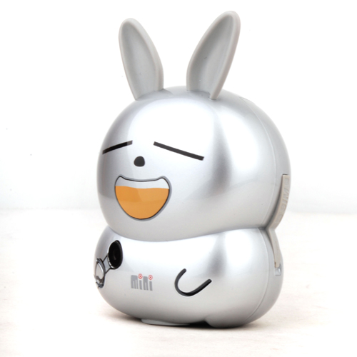 W800 Mini Rabbit Cell Phone Silver