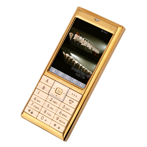 TT-V1 Dual Card Quad band TV Function Cell Phone Gold