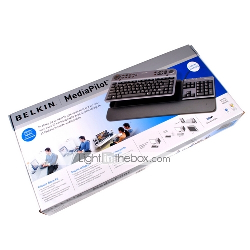Free shipping - Original Belkin Mediapilot Wireless 2.4G MultiMedia Keyboard - start from 3pcs Free shipping - Original Belkin Mediapilot Wireless 2.4G MultiMedia Keyboard - start from 3pcs