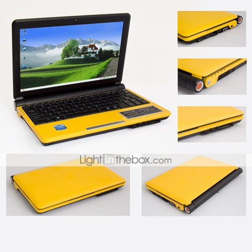 envío gratuito-eee pc con 10.2 "tft/1.6g cpu/1gb ram/160gb disco duro SATA / wifi / webcam - portátiles bolsa de regalo