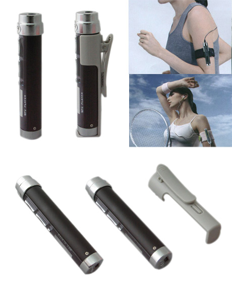 2GB Shirt Clip MP3 Player/Black (YYPD030)