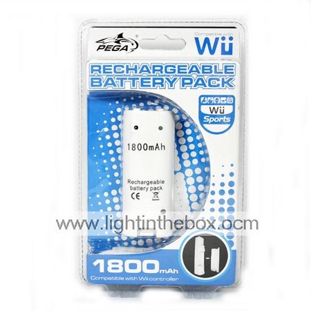 1800mAh batería recargable para wii (wxfj002)