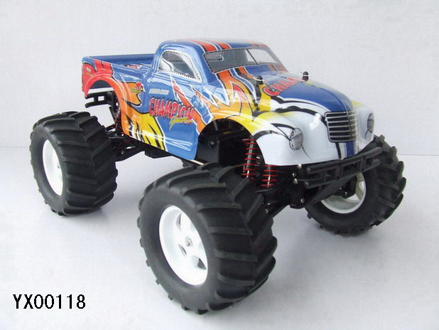 01:08 rc rc nitro caminhão energia a gás 15cc 4wd motor do caminhão de controle remoto de 60 km / hora