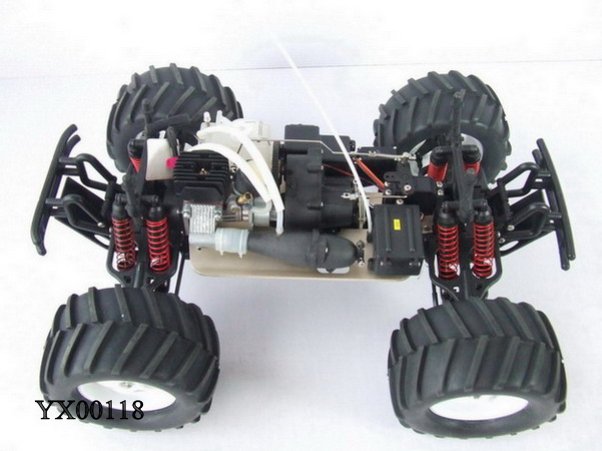 01:08 rc rc nitro caminhão energia a gás 15cc 4wd motor do caminhão de controle remoto de 60 km / hora