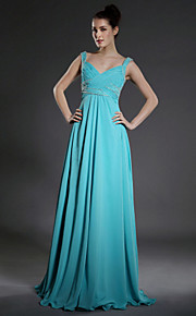 Sheath/ Column Sweetheart Floor-length Chiffon Bridesmaid/ Wedding Party Dress