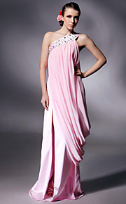 Chiffon Elastic Silk-like Satin Column Floor-length Evening Dress inspired by Kate Beckinsale at Cannes Film Festival