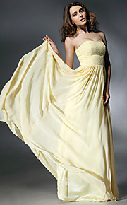 Chiffon Matte Satin A-line Sweetheart Evening Dress inspired by Jennifer Love Hewitt at Emmy Awards