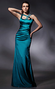 Trumpet/ Mermaid Floor-length Sleeveless Elastic Woven Satin Evening Dress