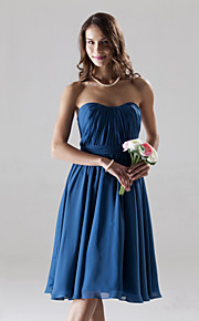 A-line Sweetheart Knee-length Chiffon Over Mading Bridesmaid/ Gossip Girl Fashion Dress