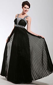 Sheath/ Column Square Floor-length Tulle Evening/ Prom Dress