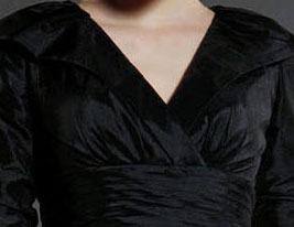 A-line V-neck Knee-length Taffeta Bridesmaid/ Mother of the Bride Dress