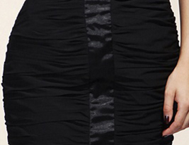 Chiffon And Stretch Satin Sheath/Column V-neck Short/Mini Cocktail Dress Chiffon And Stretch Satin Sheath/Column V-neck Short/Mini Cocktail Dress
