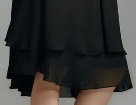 Chiffon Elastic Silk-like Satin Sheath Scoop Knee-length Cocktail Dress