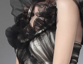 Tulle Charmeuse Trumpet/ Column Scoop Evening Dress inspired by Andrea Osvart Tulle Charmeuse Trumpet/ Column Scoop Evening Dress inspired by Andrea Osvart