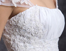 a-line off-the-spalla Corte dei treni organza taffetà abito da sposa a-line off-the-spalla Corte dei treni organza taffetà abito da sposa
