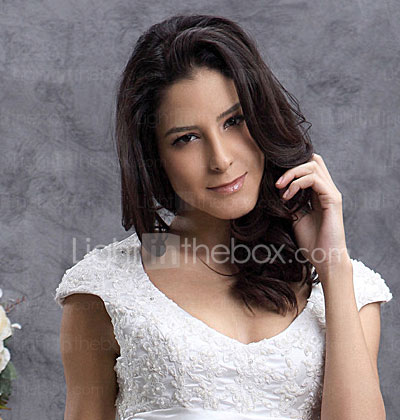 Sheath/ Column Scoop Sweep/ Brush Train Elastic Silk-like Satin Wedding Dress Sheath/ Column Scoop Sweep/ Brush Train Elastic Silk-like Satin Wedding Dress