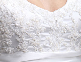 Sheath/ Column Scoop Sweep/ Brush Train Elastic Silk-like Satin Wedding Dress Sheath/ Column Scoop Sweep/ Brush Train Elastic Silk-like Satin Wedding Dress