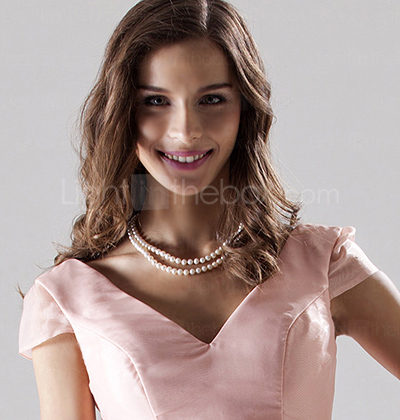 NAIMA - kjole til bryllupsfest eller brudepike i Organza NAIMA - kjole til bryllupsfest eller brudepike i Organza