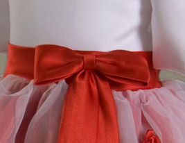 PAULINE - kjole til Blomsterjente i Organza og Satin PAULINE - kjole til Blomsterjente i Organza og Satin