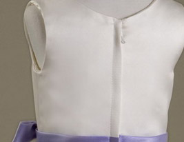 A-line Floor-length Satin Flower Girl Dress