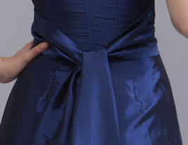 ELLODIE - Vestido de Fiesta de boda o de Dama de honor de Tafetán