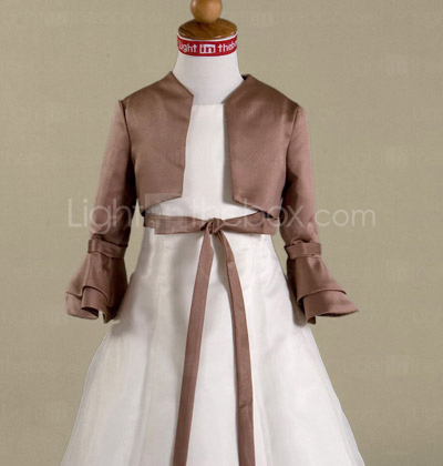 XENTHIA - Vestido de Florista de Organza y Satén