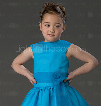AYANNA - Vestido de Florista de Organza y Tafetán AYANNA - Vestido de Florista de Organza y Tafetán