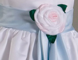 PENINA - kjole til blomsterpige i taft