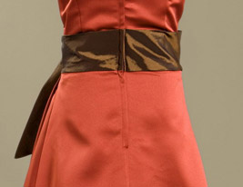 ASTA - Kleid für Kinder Brautjungfer aus Satin