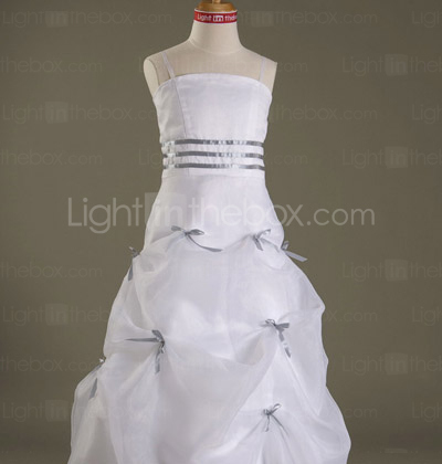 MARIYA - Abito da Damigella Bambina in Organza e Raso