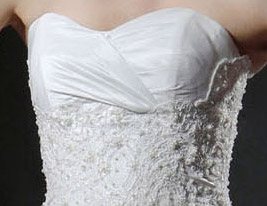 NASIRA - kjole til Bryllupskjole i Taffeta og Lace
