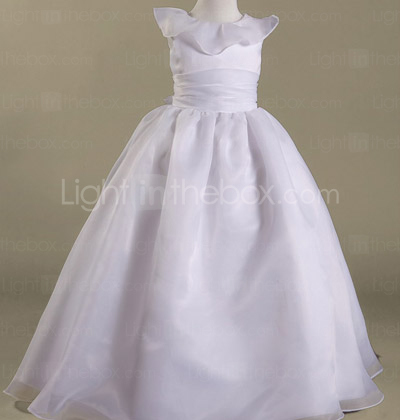 SHIRIN - Kleid für Blumenmädchen aus Organza und Satin